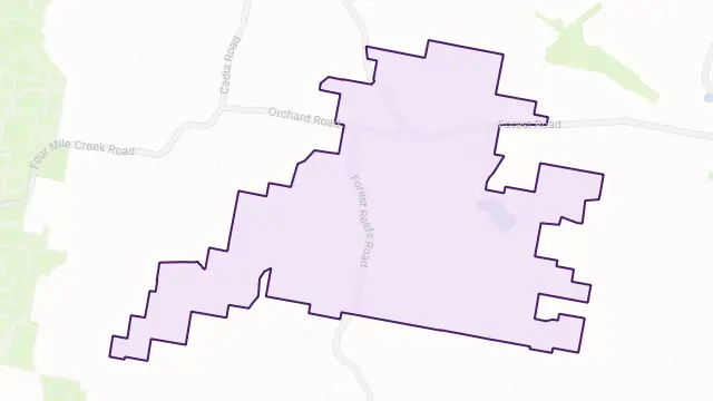 Spring Terrace Area Boundary Map