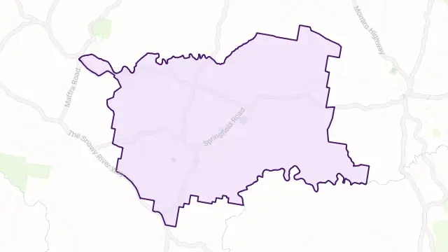 Springfield Area Boundary Map