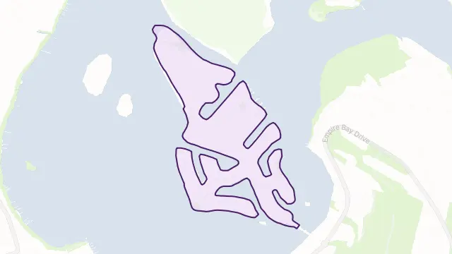 St Huberts Island Area Boundary Map