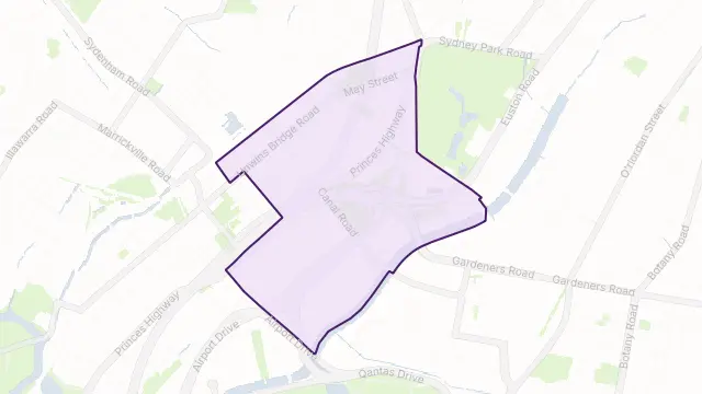 St Peters Area Boundary Map