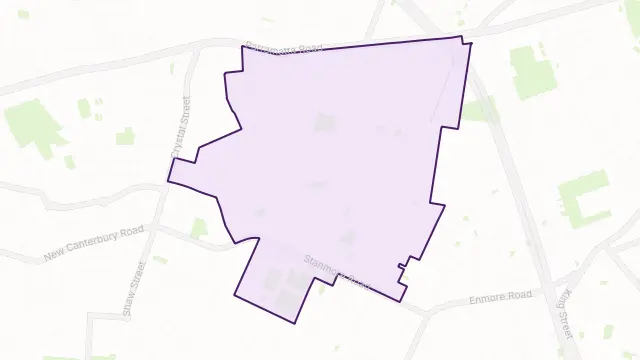 Stanmore Area Boundary Map