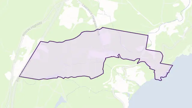 Stanwell Tops Area Boundary Map