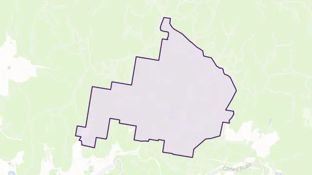 State Mine Gully Area Boundary Map