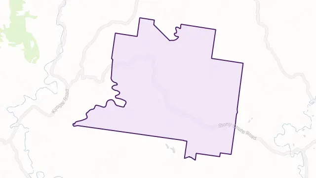 Stony Chute Area Boundary Map