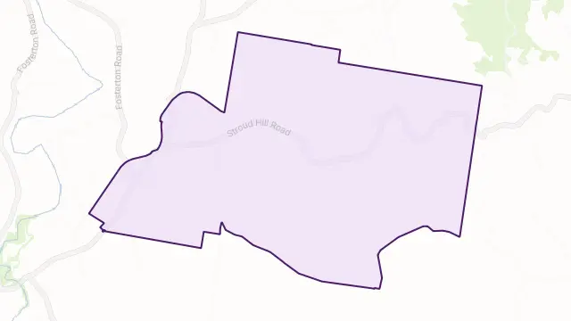 Stroud Hill Area Boundary Map