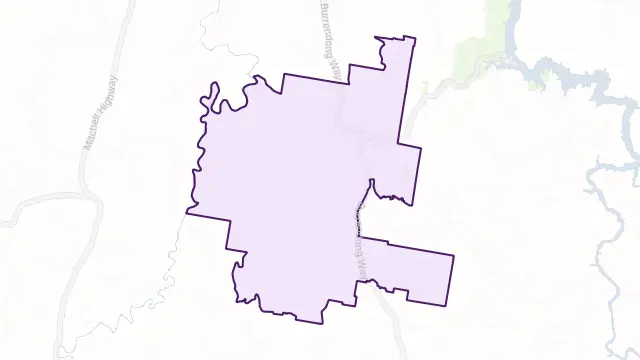 Stuart Town Area Boundary Map