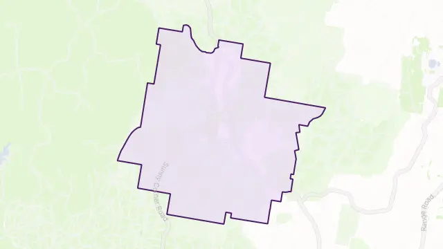 Sunny Corner Area Boundary Map