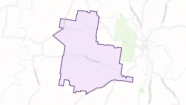 Suntop Area Boundary Map