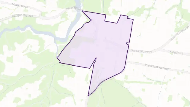 Sutherland Area Boundary Map