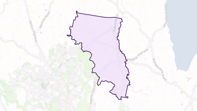 Sutton Area Boundary Map