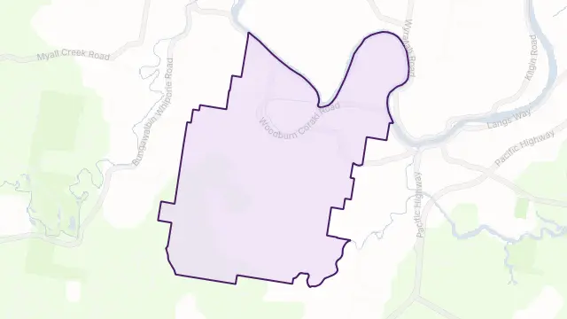 Swan Bay Area Boundary Map