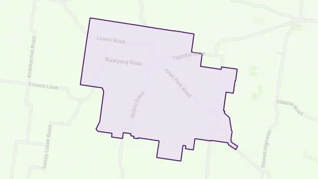 Tallimba Area Boundary Map