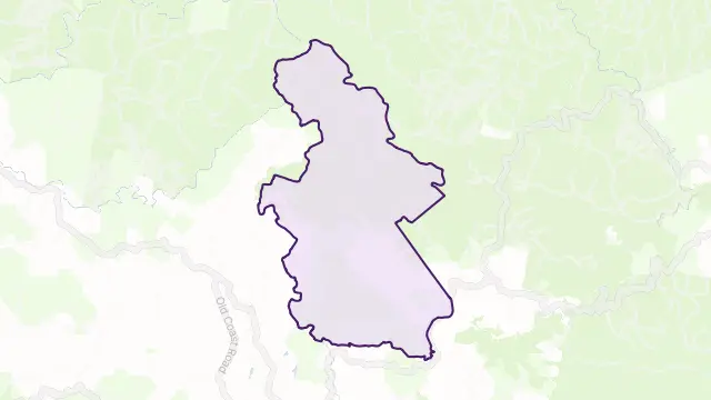 Tallowwood Ridge Area Boundary Map