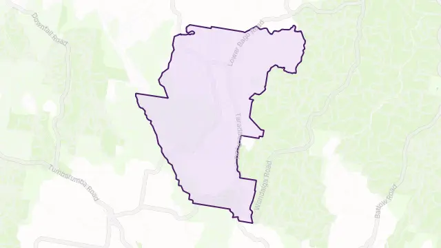 Taradale Area Boundary Map