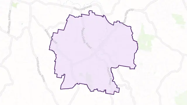 Tarcutta Area Boundary Map