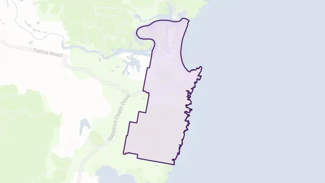 Tathra Area Boundary Map