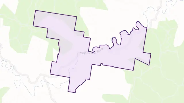 Taylors Arm Area Boundary Map