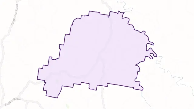 Taylors Flat Area Boundary Map