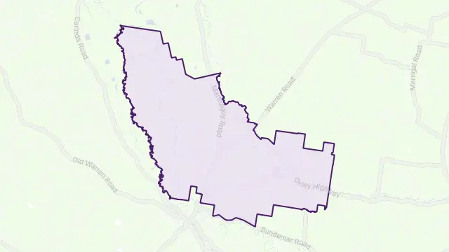 Tenandra Area Boundary Map