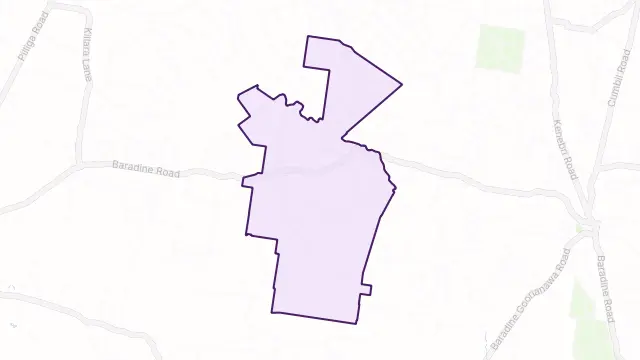 Teridgerie Area Boundary Map