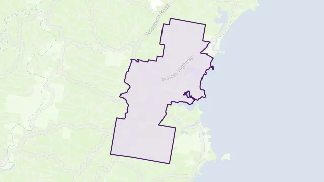 Termeil Area Boundary Map