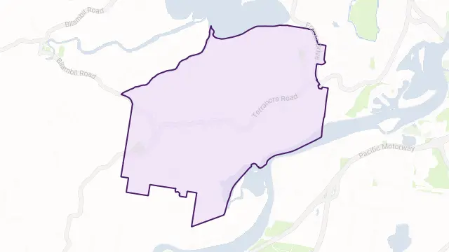 Terranora Area Boundary Map