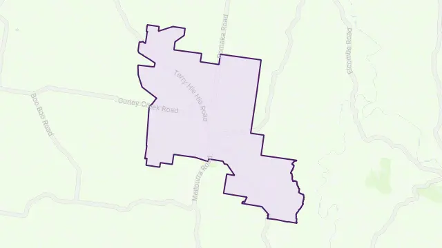 Terry Hie Hie Area Boundary Map
