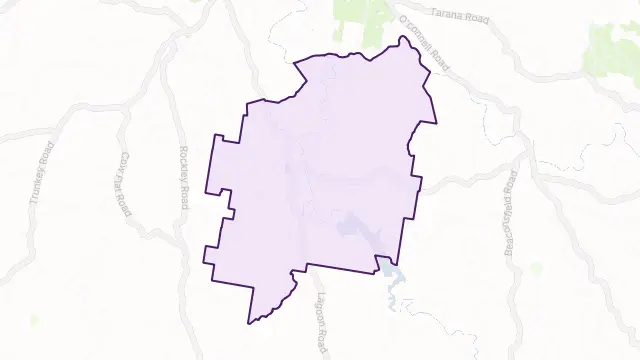 The Lagoon Area Boundary Map