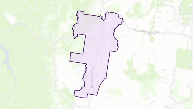 The Oaks Area Boundary Map