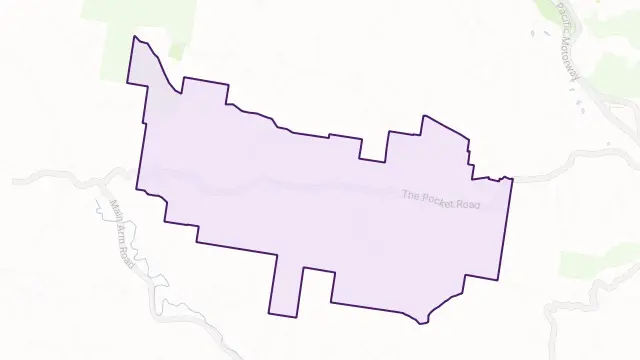 The Pocket Area Boundary Map