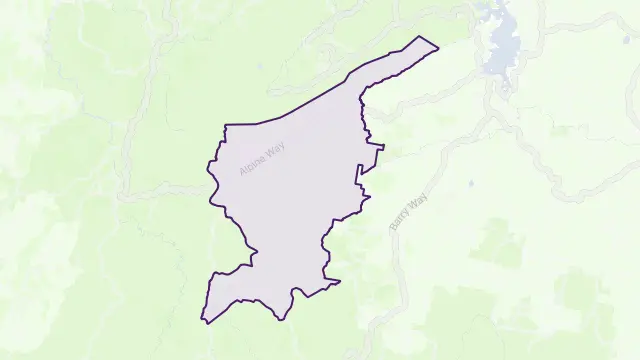 Thredbo Area Boundary Map