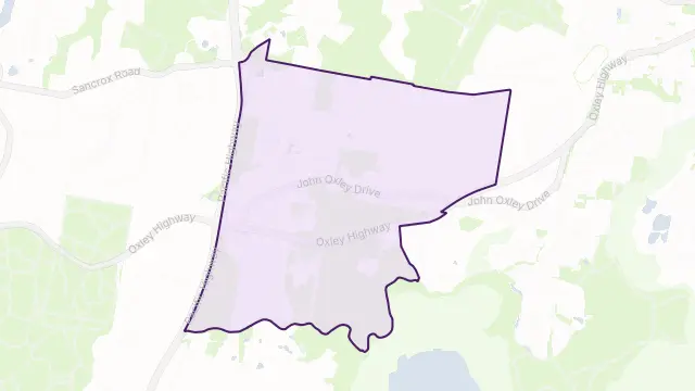 Thrumster Area Boundary Map