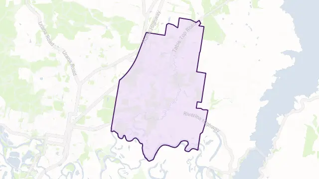 Thurgoona Area Boundary Map
