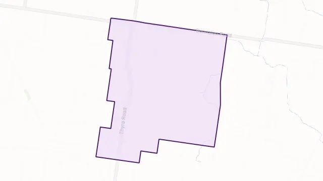 Thyra Area Boundary Map