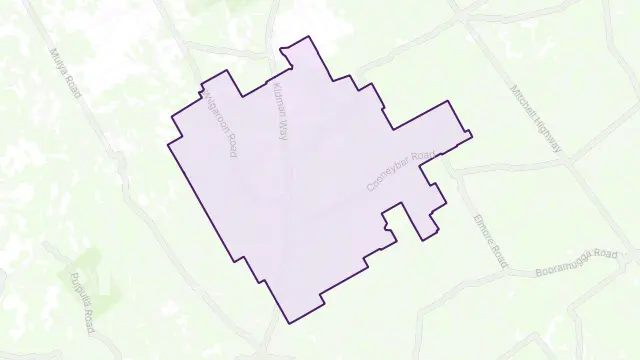 Tindarey Area Boundary Map