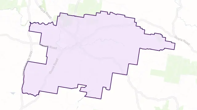 Tingha Area Boundary Map