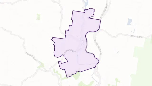 Tintenbar Area Boundary Map