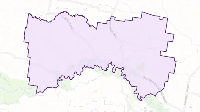 Tocumwal Area Boundary Map