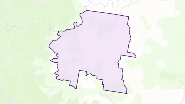Toms Creek Area Boundary Map