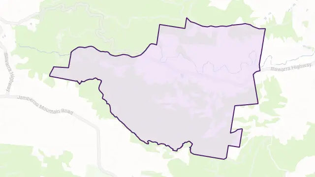Tongarra Area Boundary Map