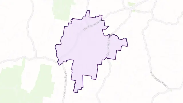 Toogong Area Boundary Map
