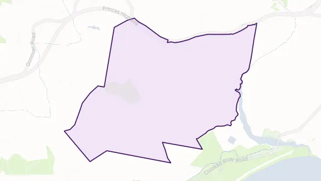 Toolijooa Area Boundary Map