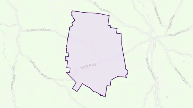 Tooloon Area Boundary Map