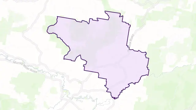 Tooma Area Boundary Map