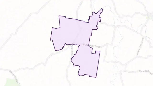 Toongi Area Boundary Map