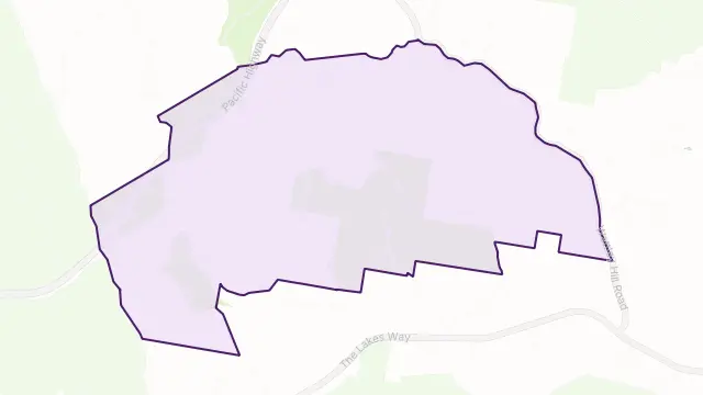 Topi Topi Area Boundary Map