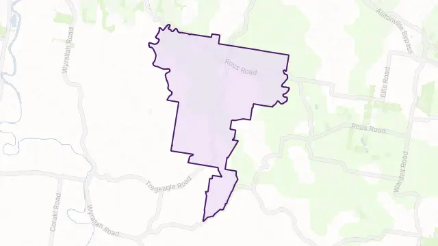 Tregeagle Area Boundary Map
