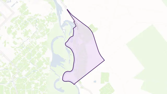 Trentham Cliffs Area Boundary Map