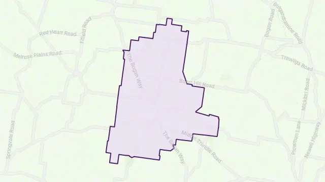 Trundle Area Boundary Map