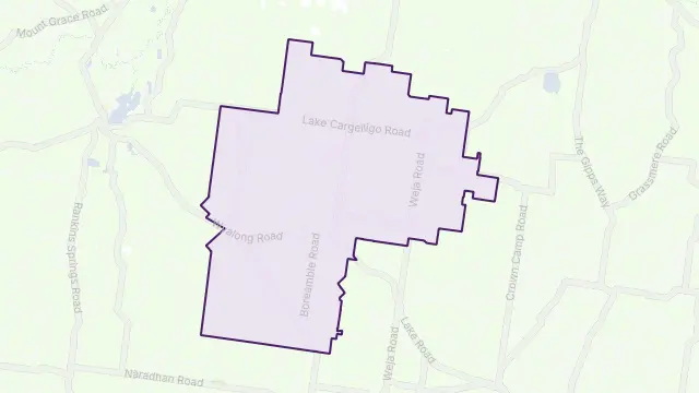 Tullibigeal Area Boundary Map